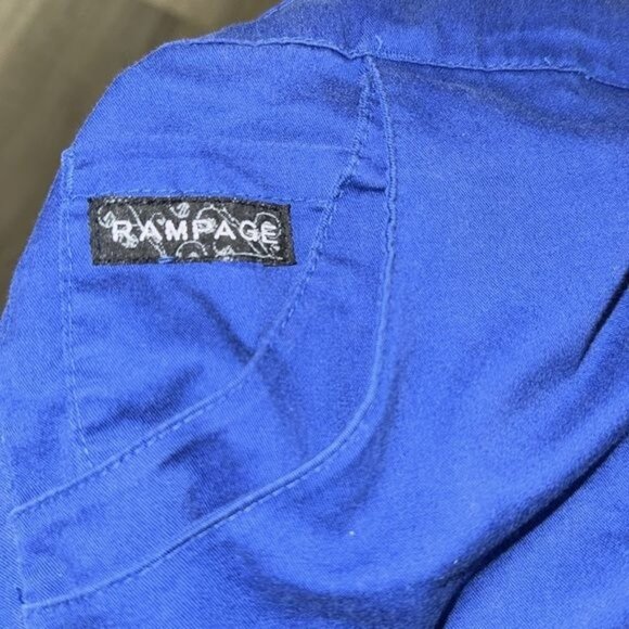 Rampage Womens Blue Drawstring Pants Size SP - Picture 3 of 9